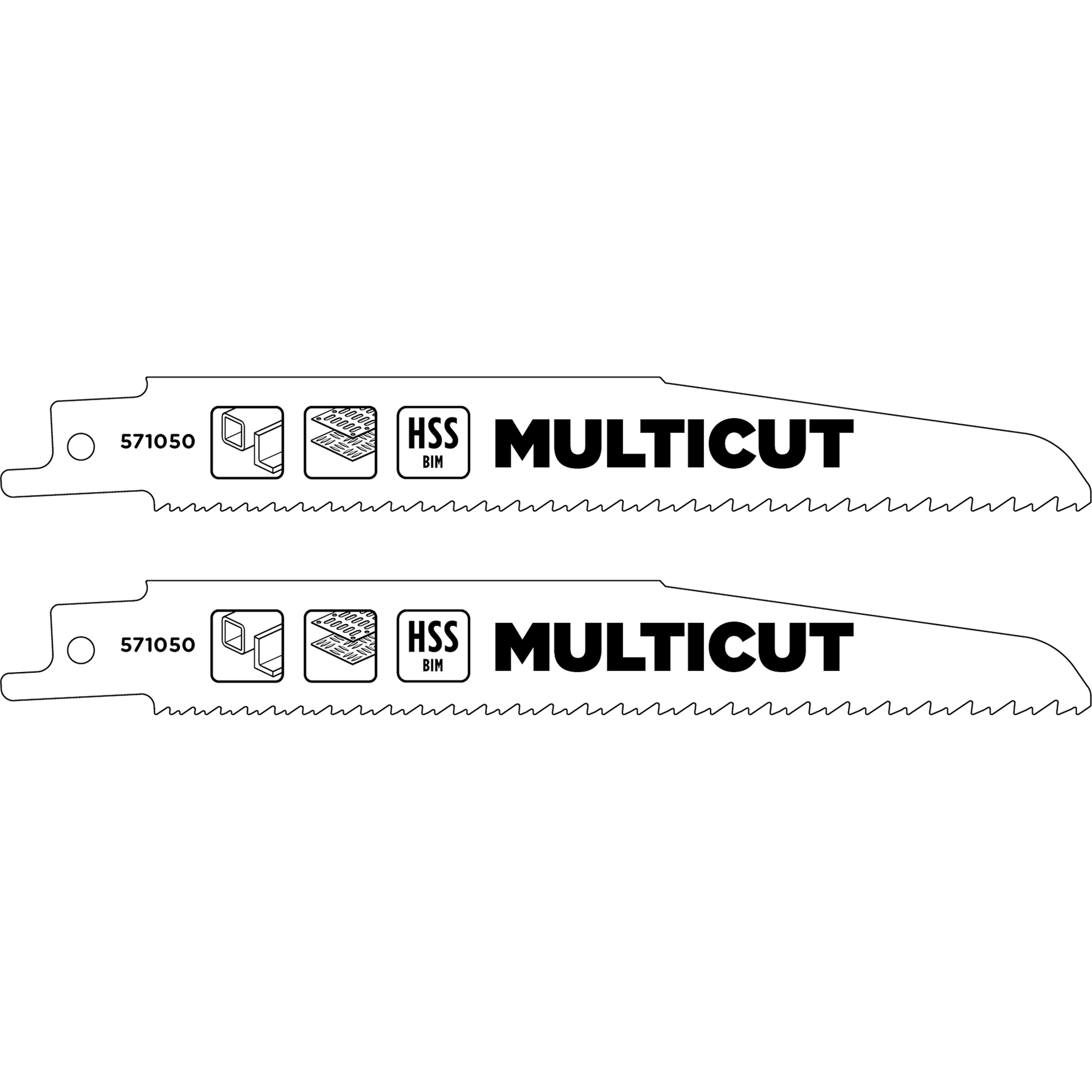 Säbelsägeblätter BIM 'Multicut Universal' grob-fein 2 Stück