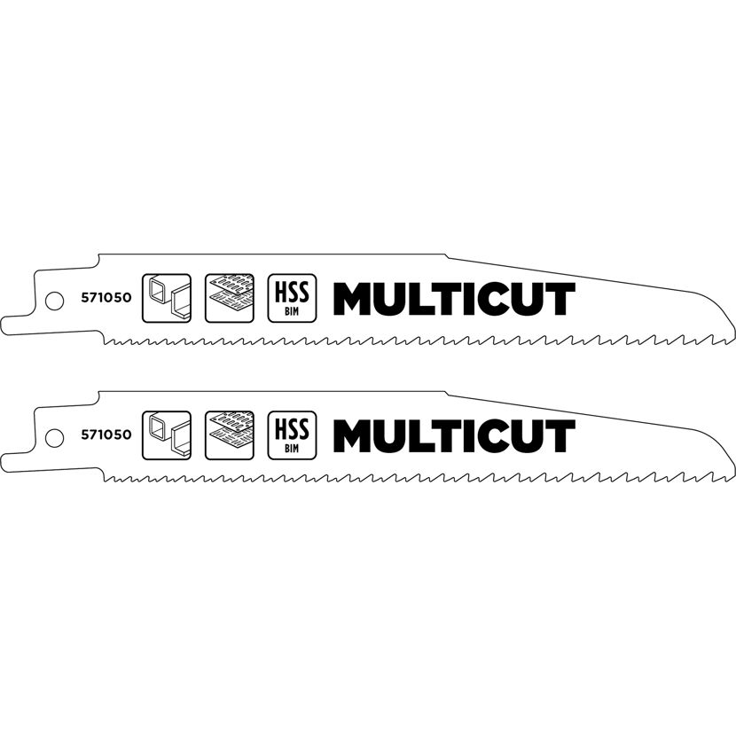 Säbelsägeblätter BIM 'Multicut Universal' grob-fein 2 Stück