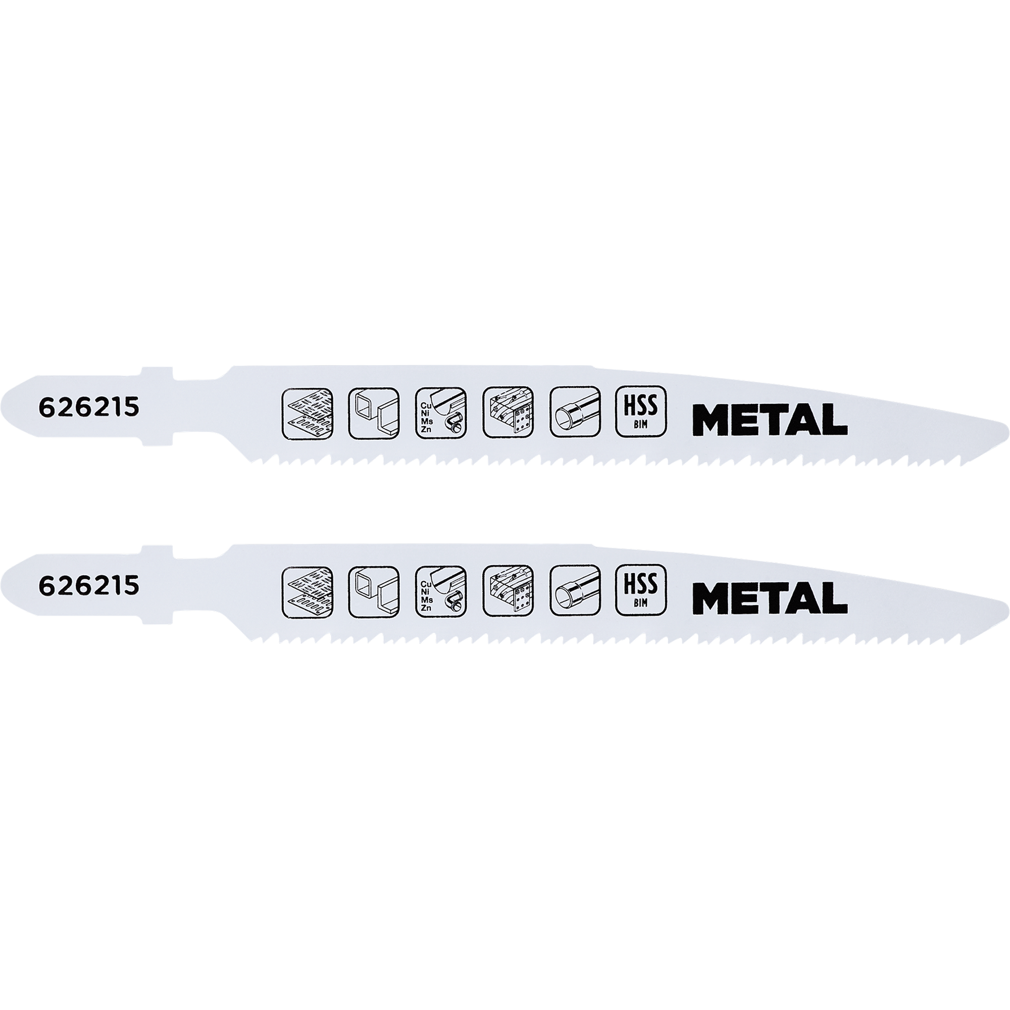 Stichsägeblätter 'Twin-Cut' HSS/BIM für Metall fein 2 Stück