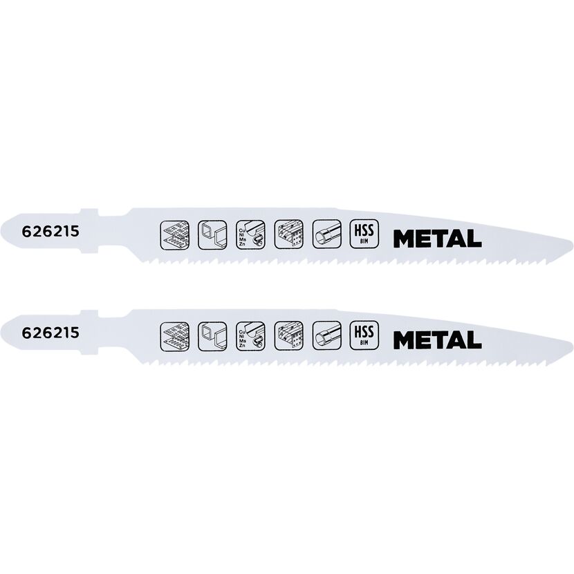 Stichsägeblätter 'Twin-Cut' HSS/BIM für Metall fein 2 Stück