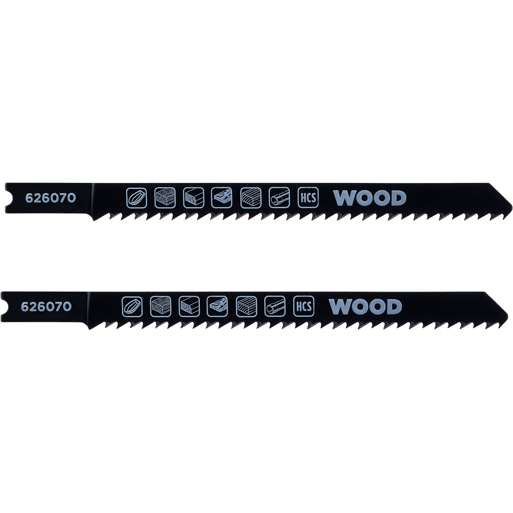 Stichsägeblätter HCS für Holz fein 2 Stück