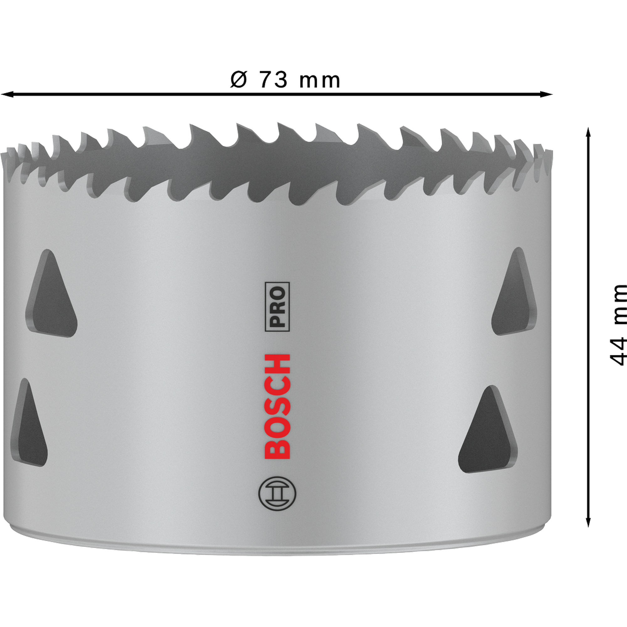 Lochsäge 'PRO Multi Material' Ø 73 mm mit Gewinde