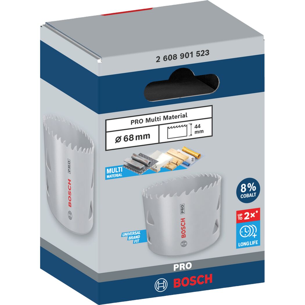 Lochsäge 'PRO Multi Material' Ø 68 mm mit Gewinde