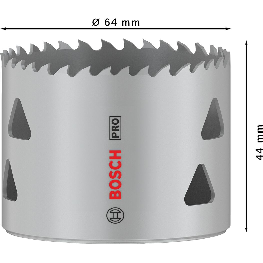 Lochsäge 'PRO Multi Material' Ø 64 mm mit Gewinde