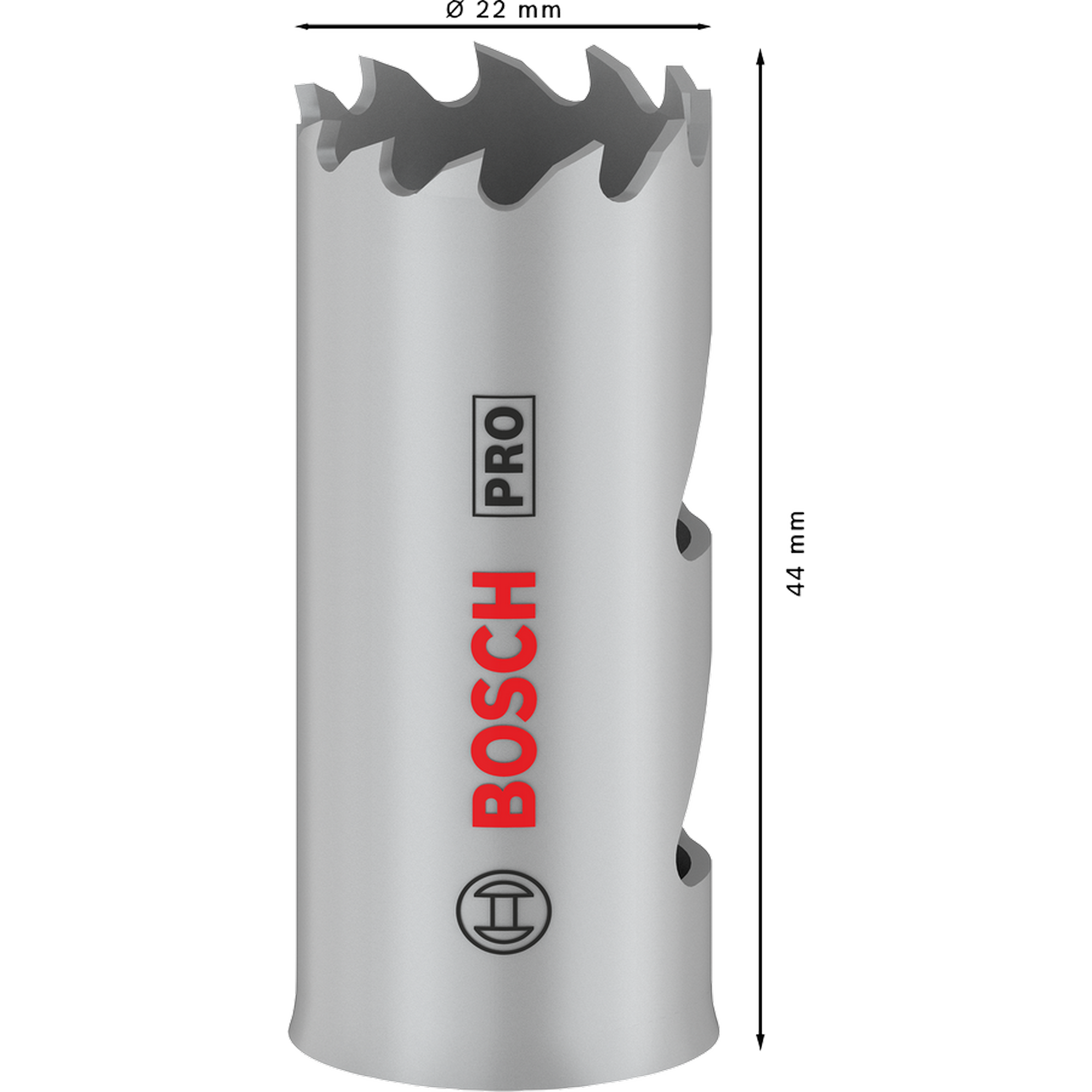 Lochsäge 'PRO Multi Material' Ø 22 mm mit Gewinde