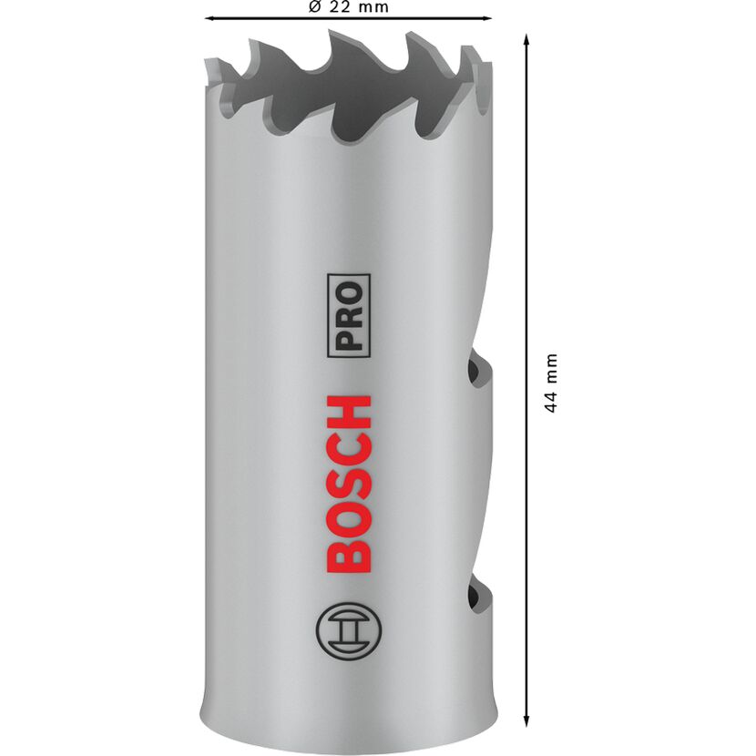 Lochsäge 'PRO Multi Material' Ø 22 mm mit Gewinde