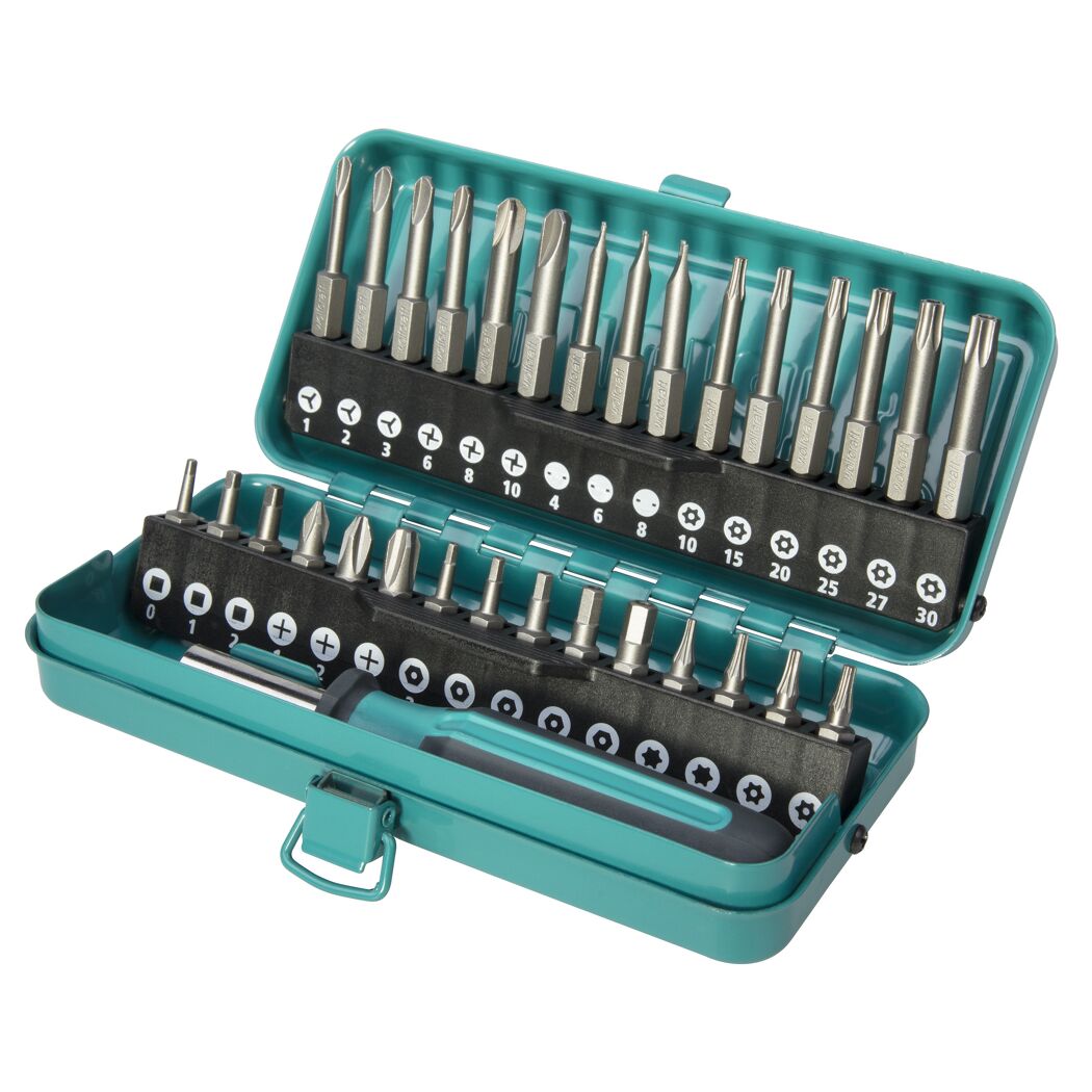 31-teiliger Bit-Satz mit Bithalter in blauer Box