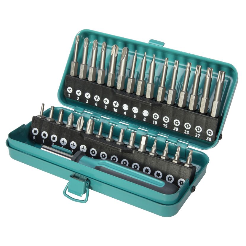 31-teiliger Bit-Satz mit Bithalter in blauer Box