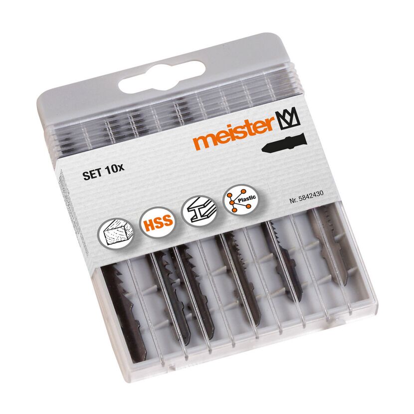 10er Set Stichsägeblätter für Holz, Metall und Kunststoff