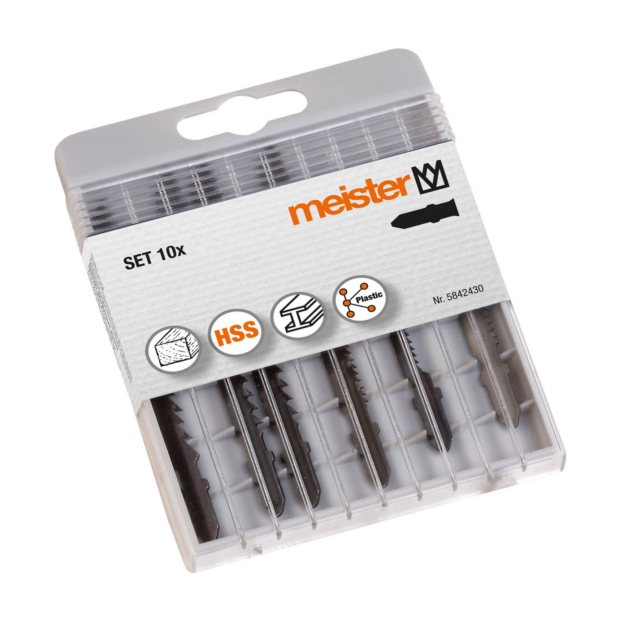 10er Set Stichsägeblätter für Holz, Metall und Kunststoff