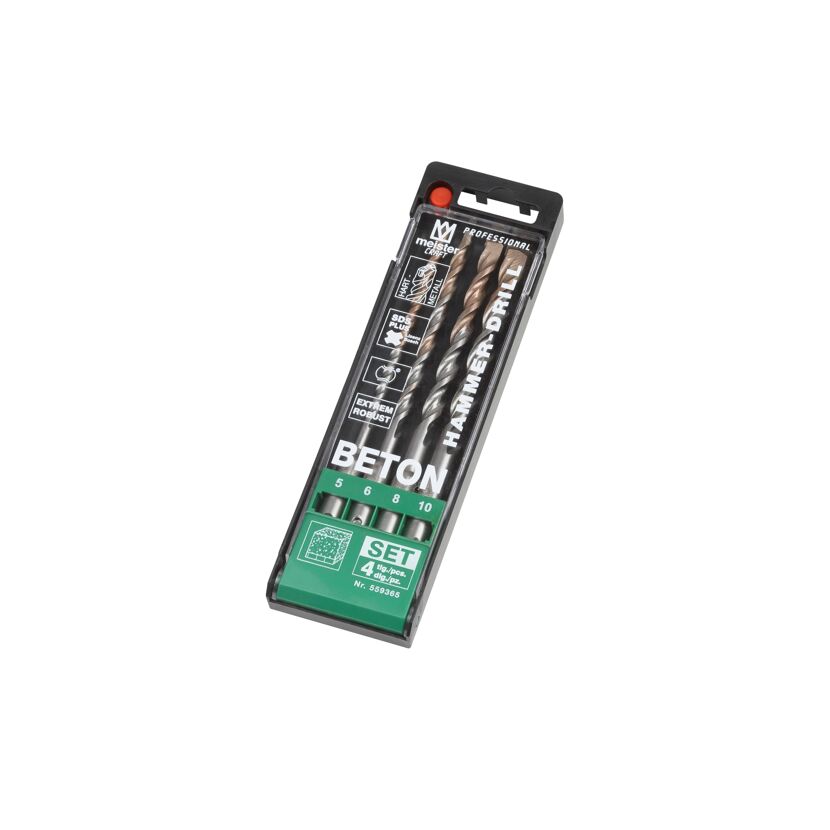 Meister Craft Hammerbohrer-Set, 4-teilig