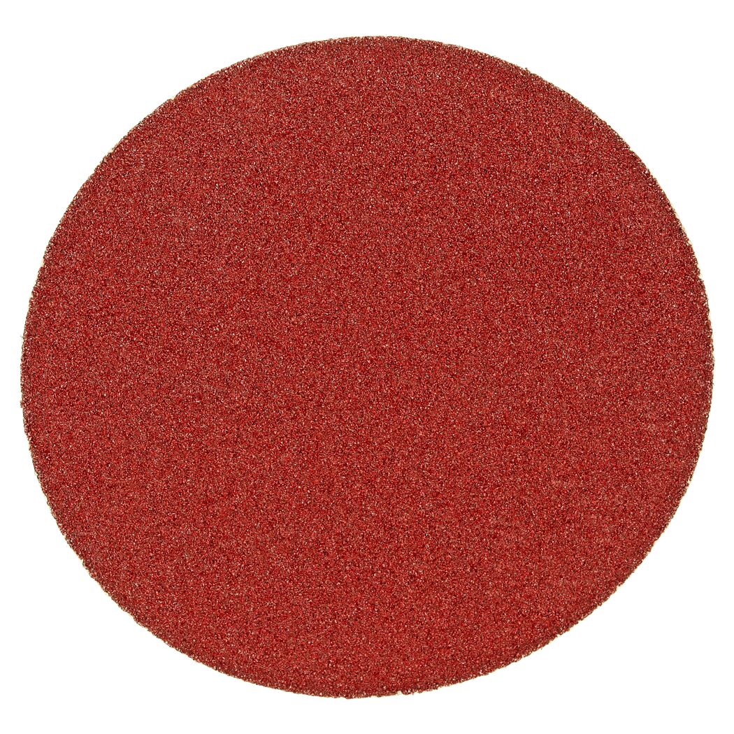 Runder roter Schleifteller