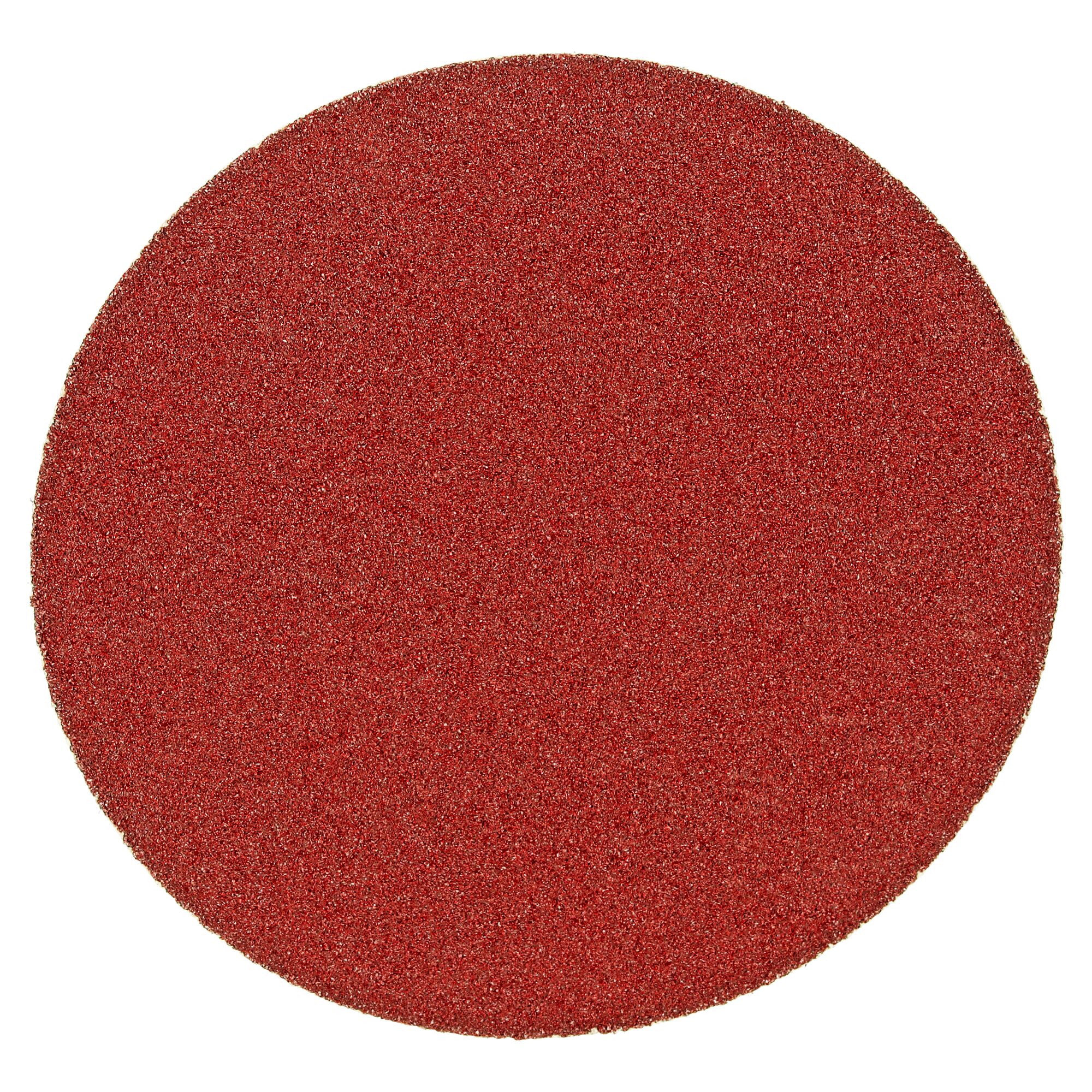 Runder roter Schleifteller