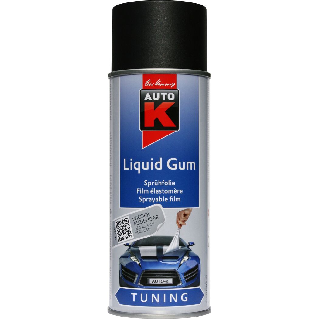 Schwarze Sprühfolie Auto-K Liquid Gum
