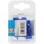 Zehn blaue Kabelverbinder in Verpackung