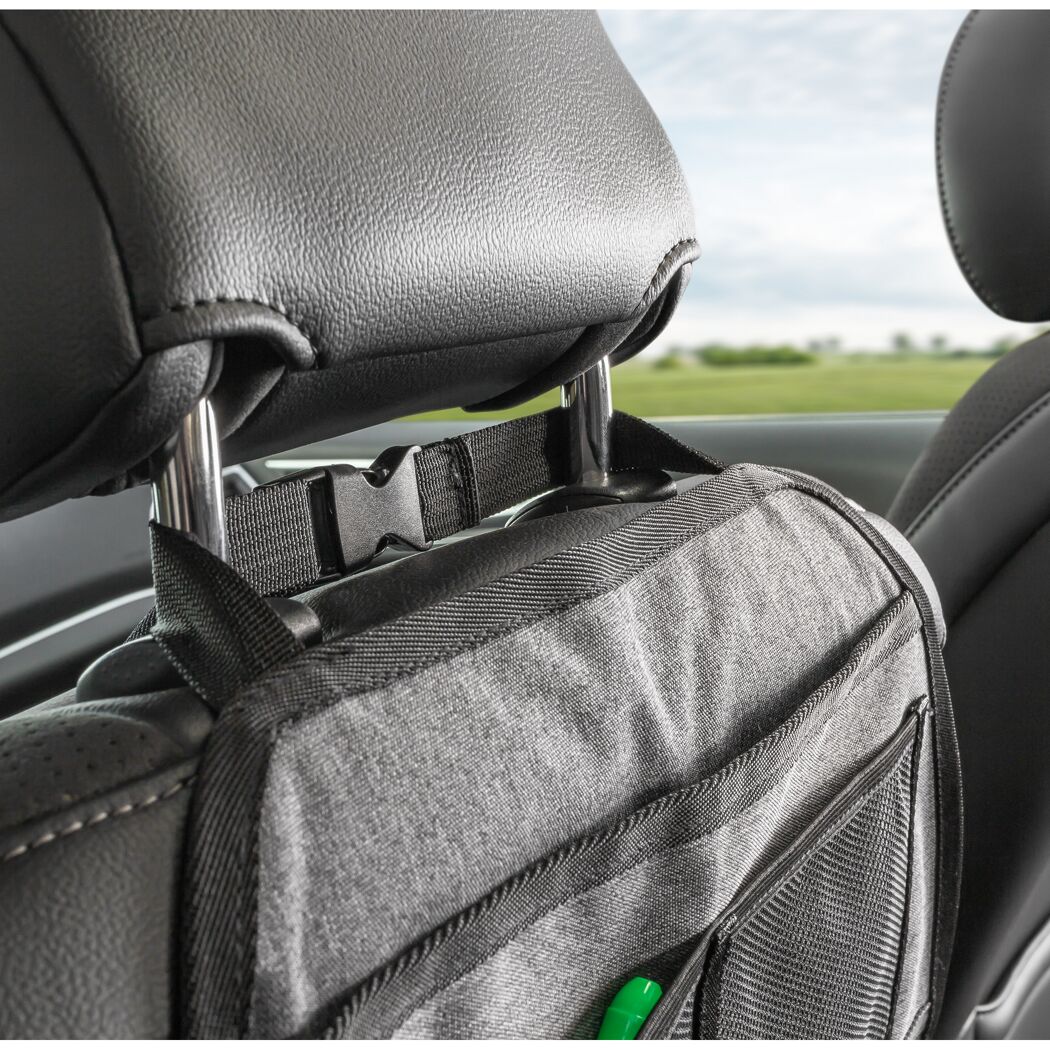 Grauer Autositz-Organizer