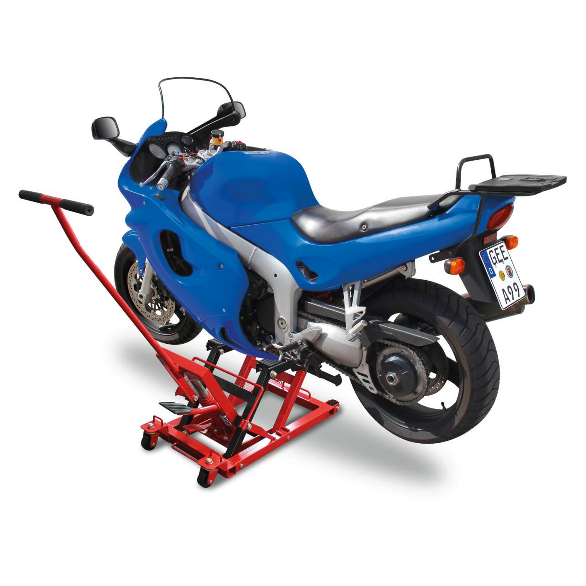 Motorradhebebühne rot, bis 680 kg + product picture