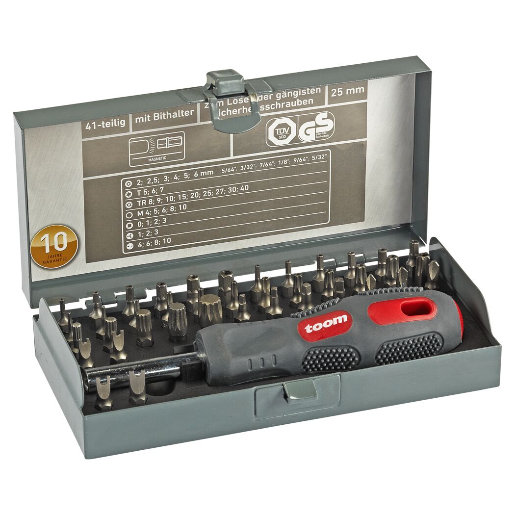 41-teiliges Sicherheits-Bit-Set mit Bithalter