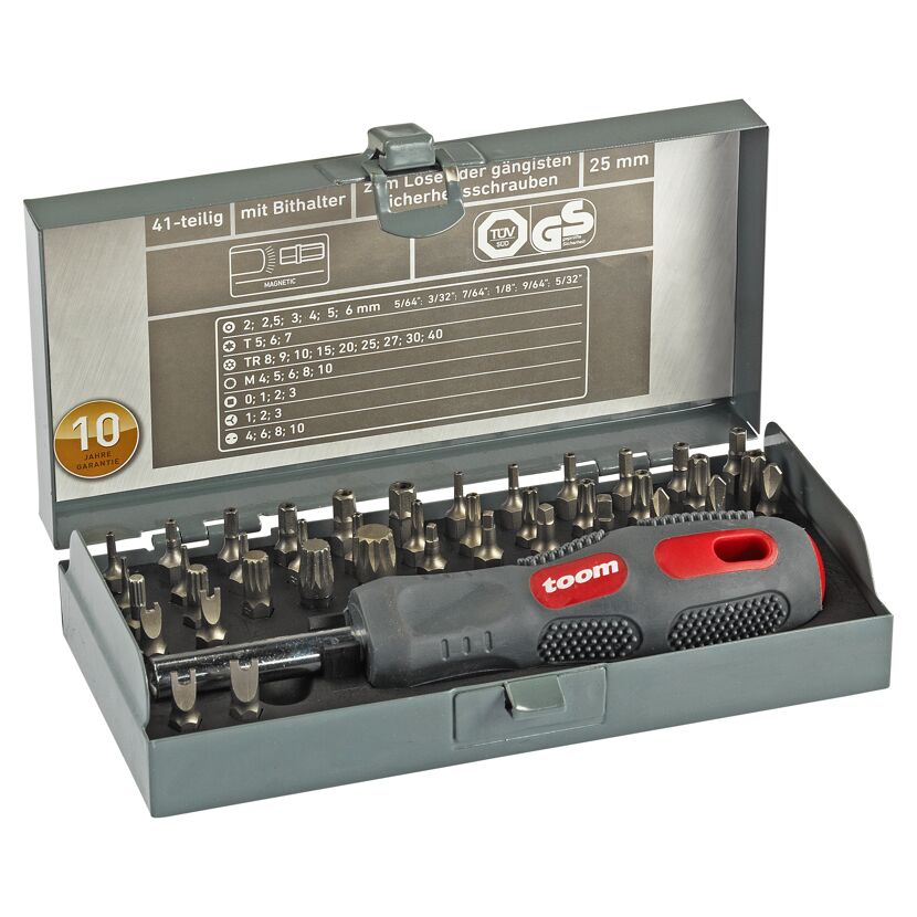 41-teiliges Sicherheits-Bit-Set mit Bithalter