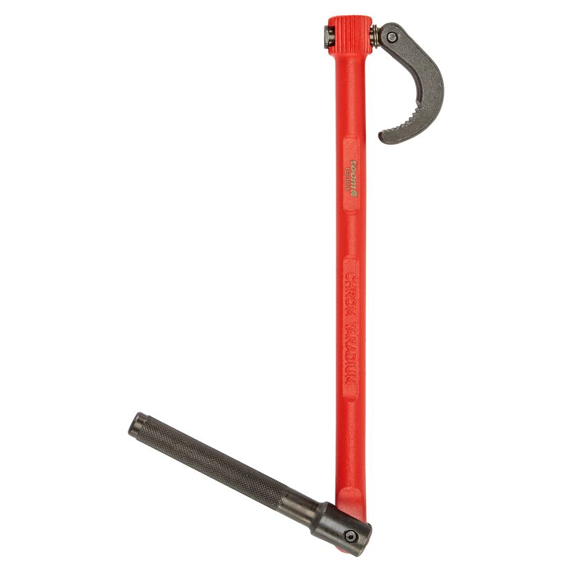 roter Standhahnmutterschlüssel und Griffstück