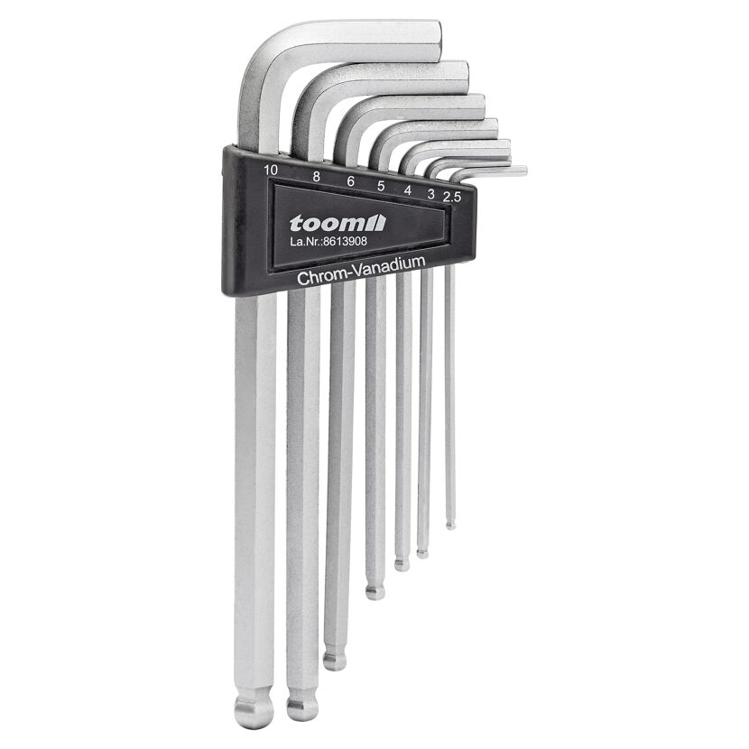 Innensechskantschlüssel-Set mit Kugelkopf 7-teilig