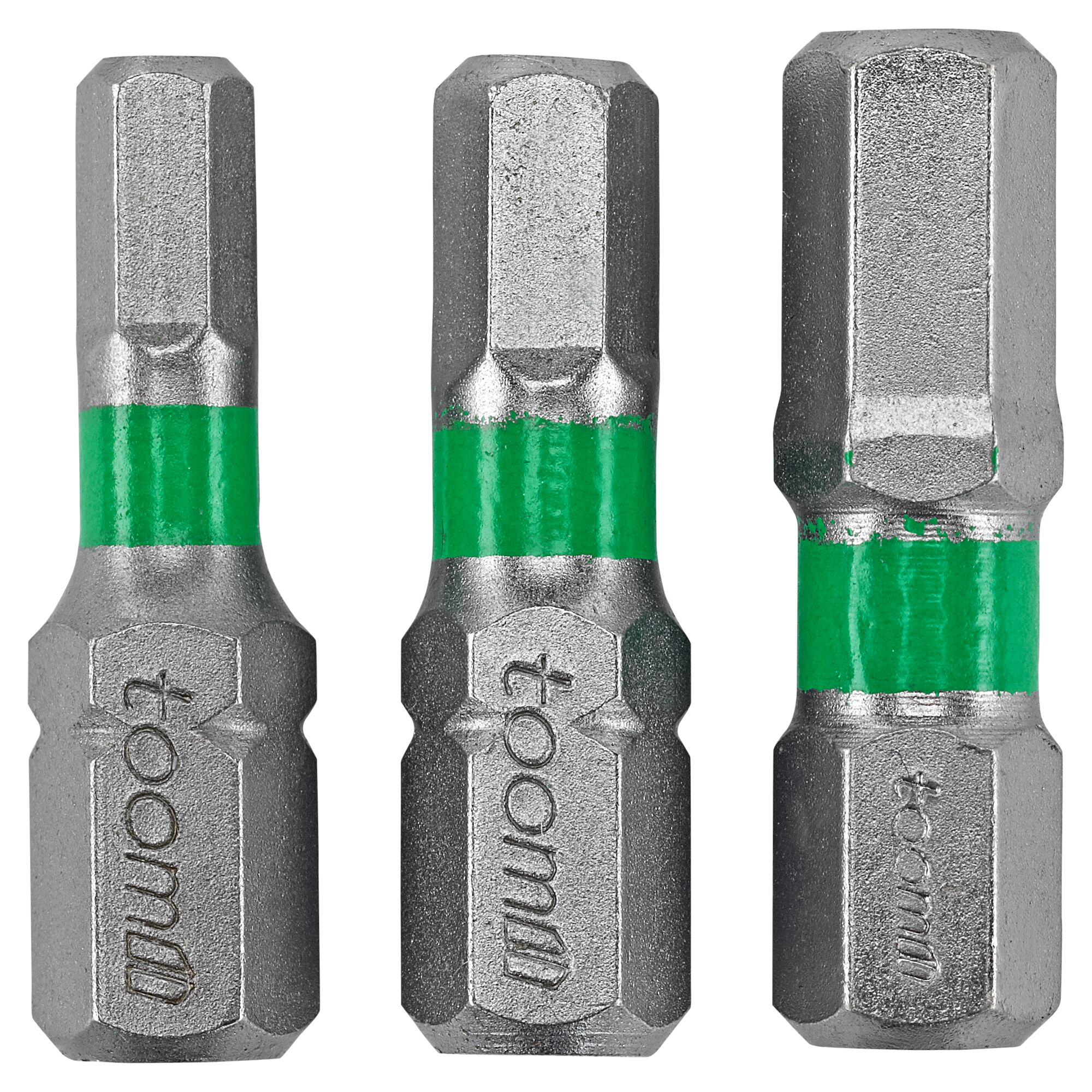 Drei toom Torsions-Bits HEX 4, 5, 6
