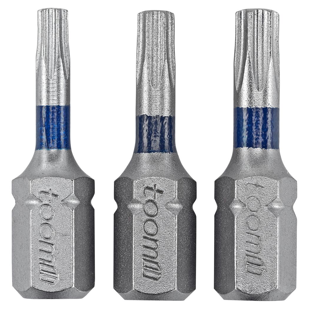 Drei Torx T10 Schraubendreherbits