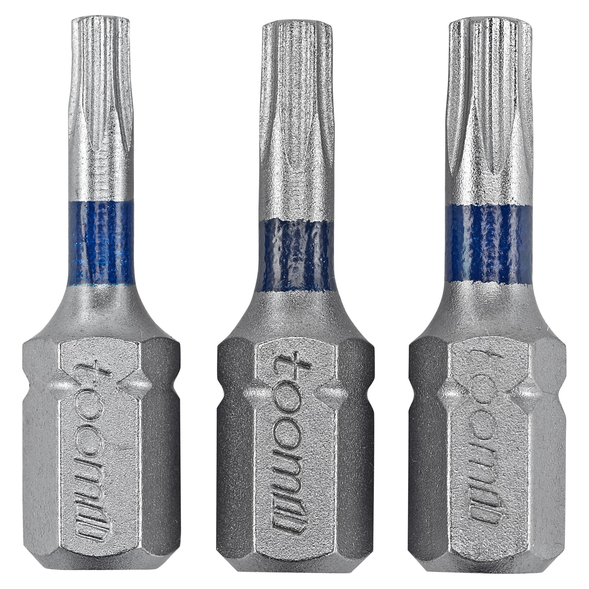 Drei Torx T10 Schraubendreherbits