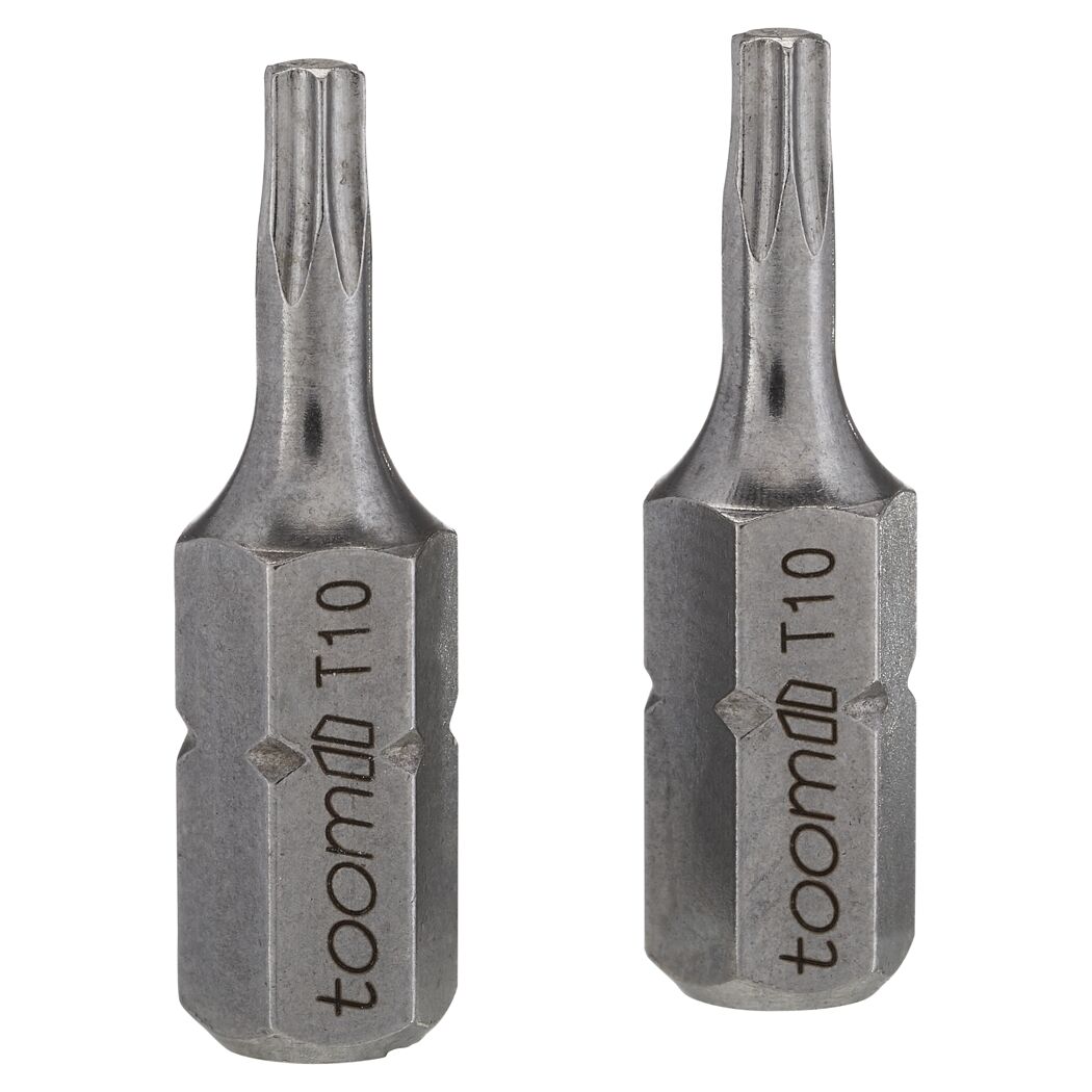 Zwei T10 Torx Bits von toom