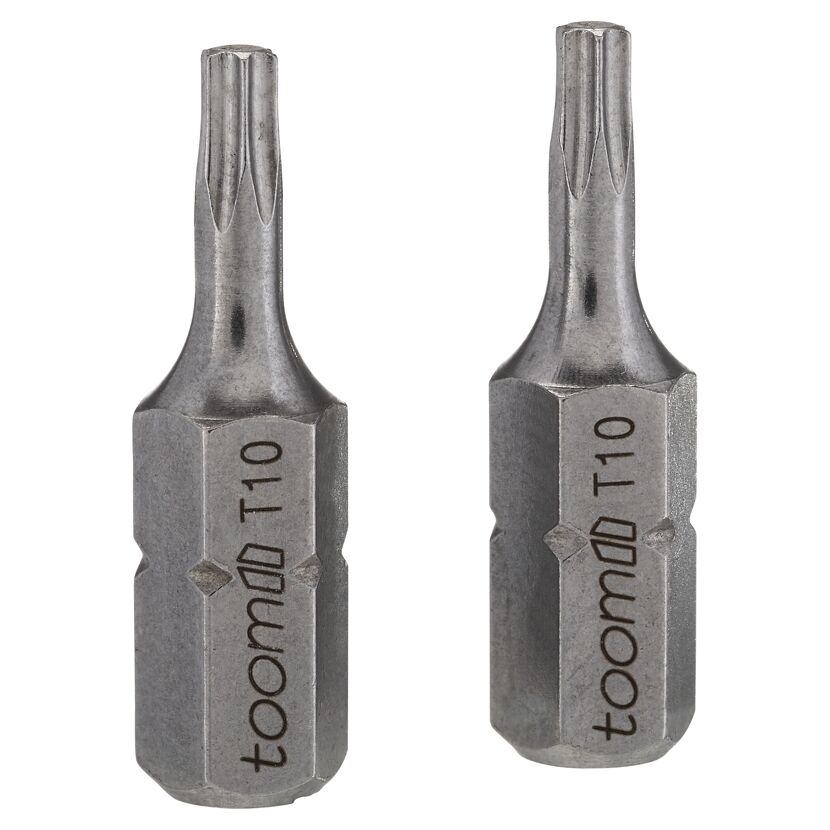 Zwei T10 Torx Bits von toom
