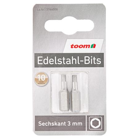 3. Bild von Sechskantbits Edelstahl Ø 3 mm 2 Stück