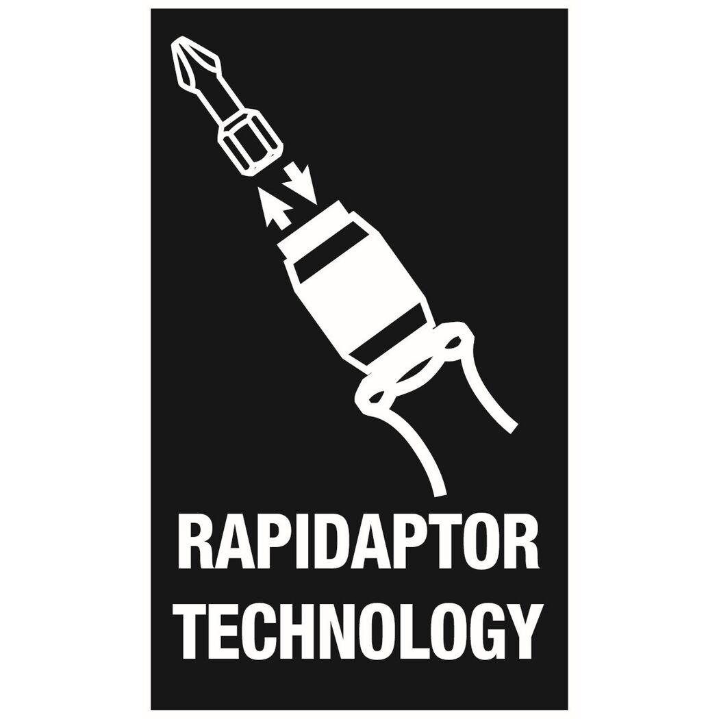 Rapidaptor Technologie mit Schraubendreher-Bit