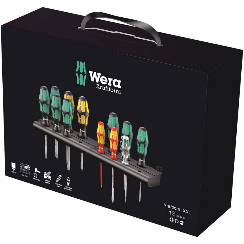 Wera Kraftform XXL Schraubendrehersatz, 12-teilig
