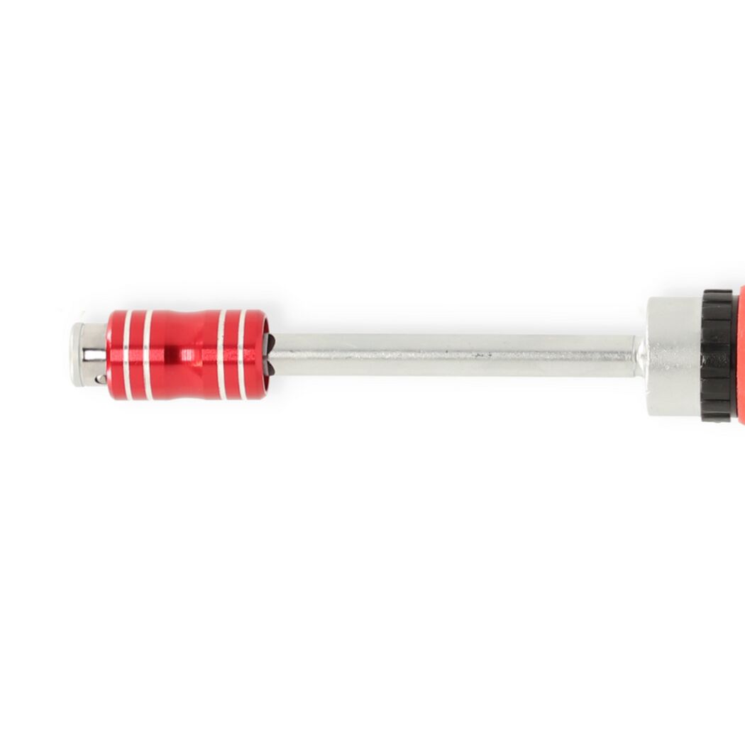 Roter Bit-Schraubendreher mit langem Bit
