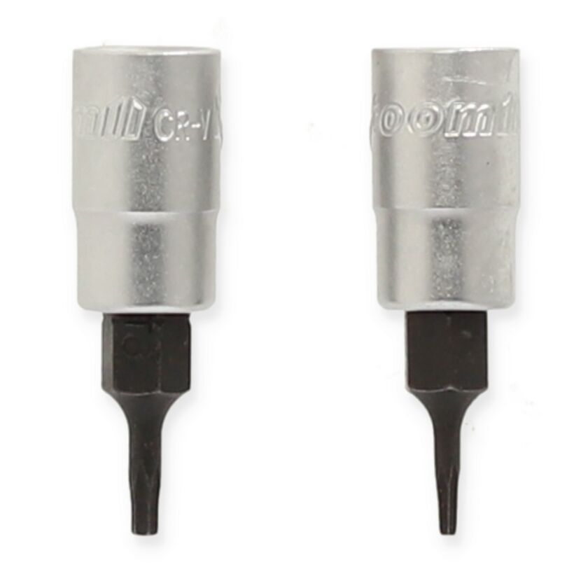 Zwei toom Steckschlüssel 1/4 Zoll T 6-8