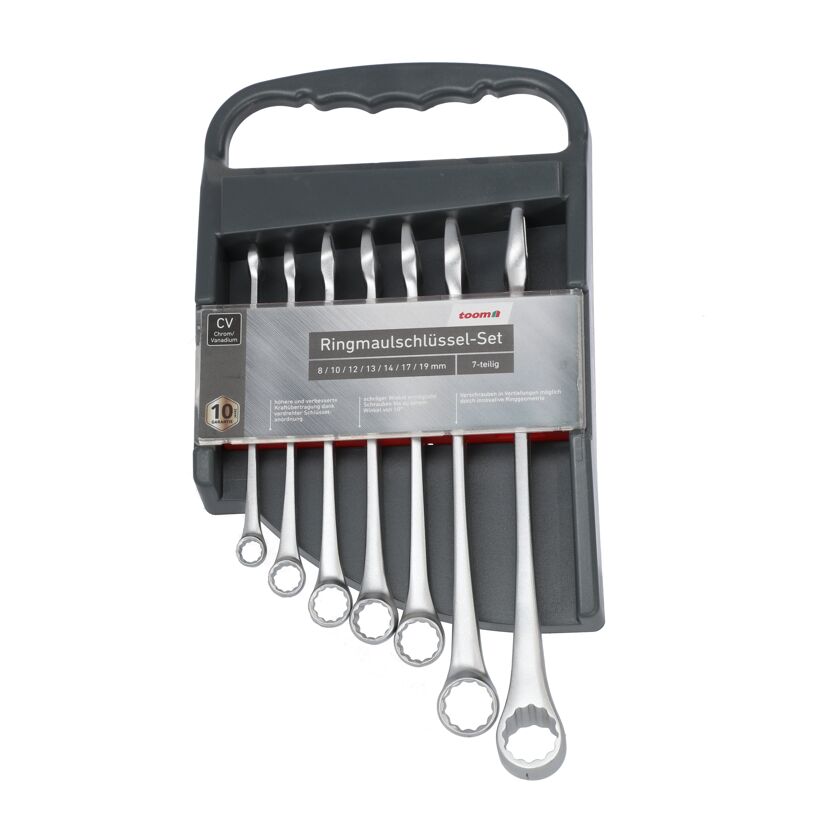toom Ringmaulschlüssel-Set, 7-teilig