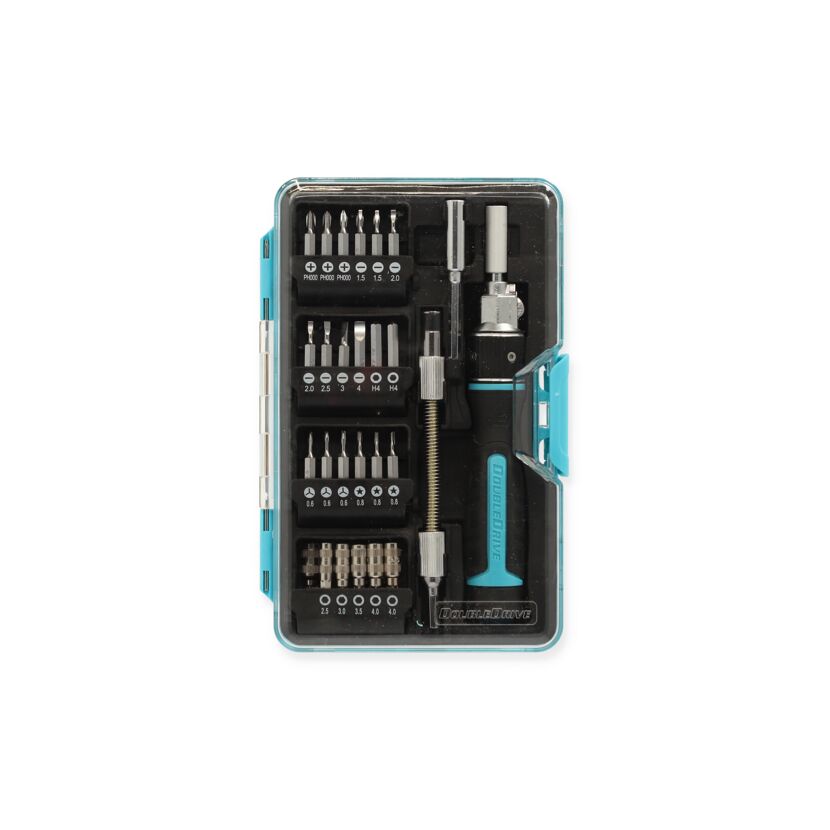 DOUBLEDRIVE Ratsche mit Bits in Box