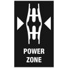 Power Zone mit zwei seitlichen Pfeilen