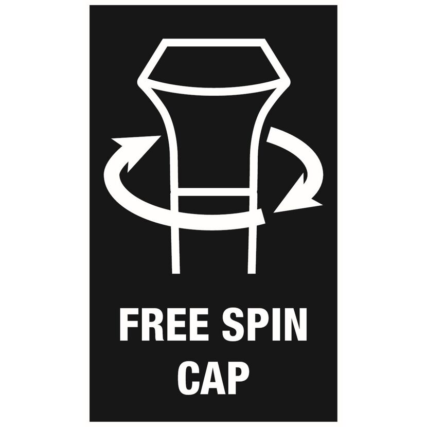 Drehende Kappe. Free Spin Cap.