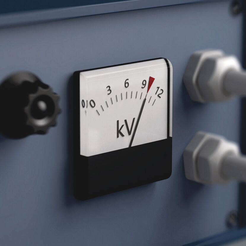 Analoger Kilovolt-Messgerät
