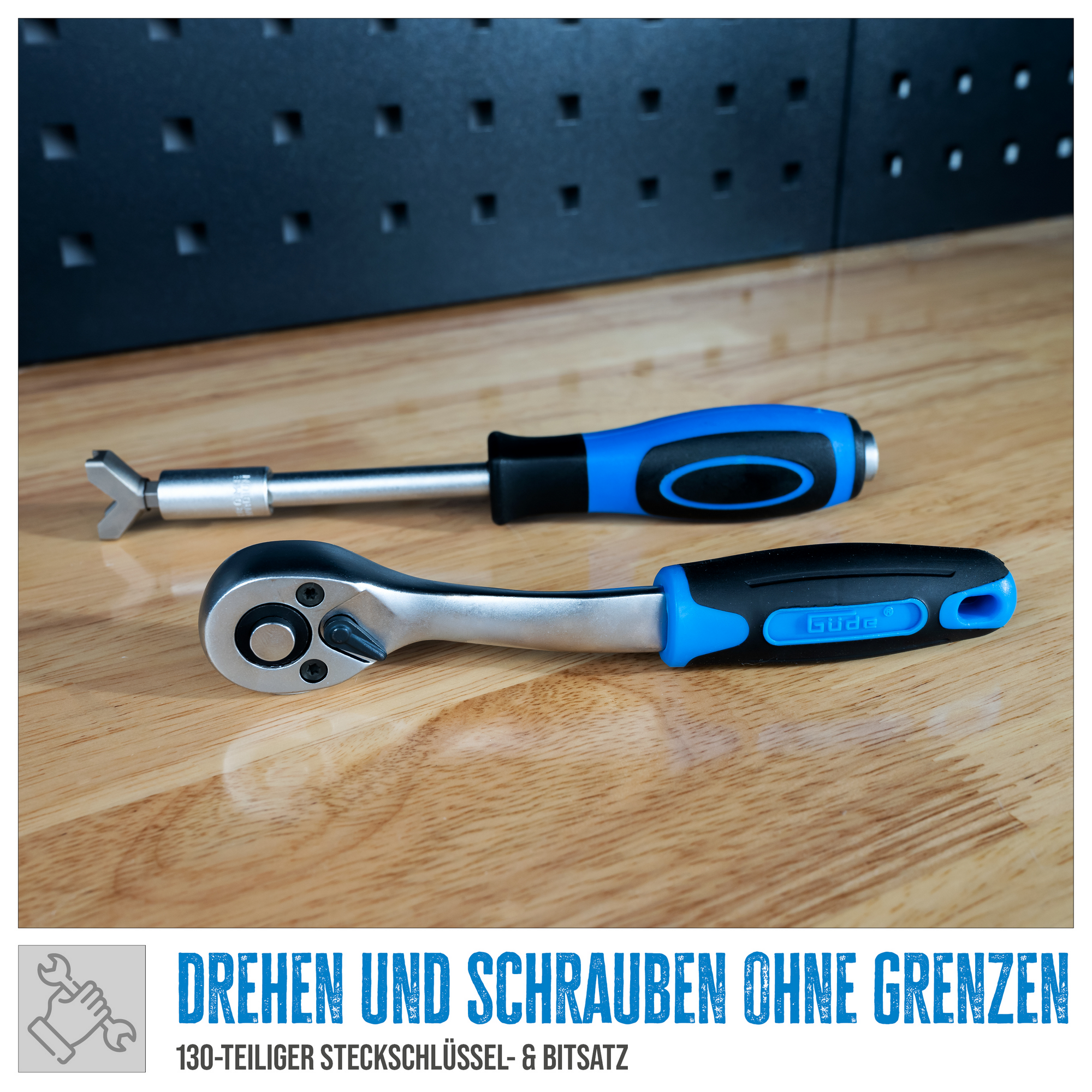 Steckschlüssel und Bitsatz 'GSB 130' 130-teilig