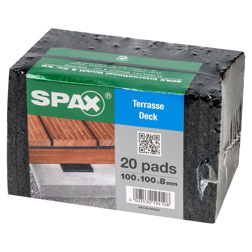 Abstandspads 100 x 100 x 8 mm 20 Stück