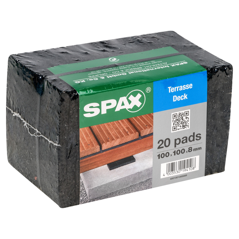 Abstandspads 100 x 100 x 8 mm 20 Stück