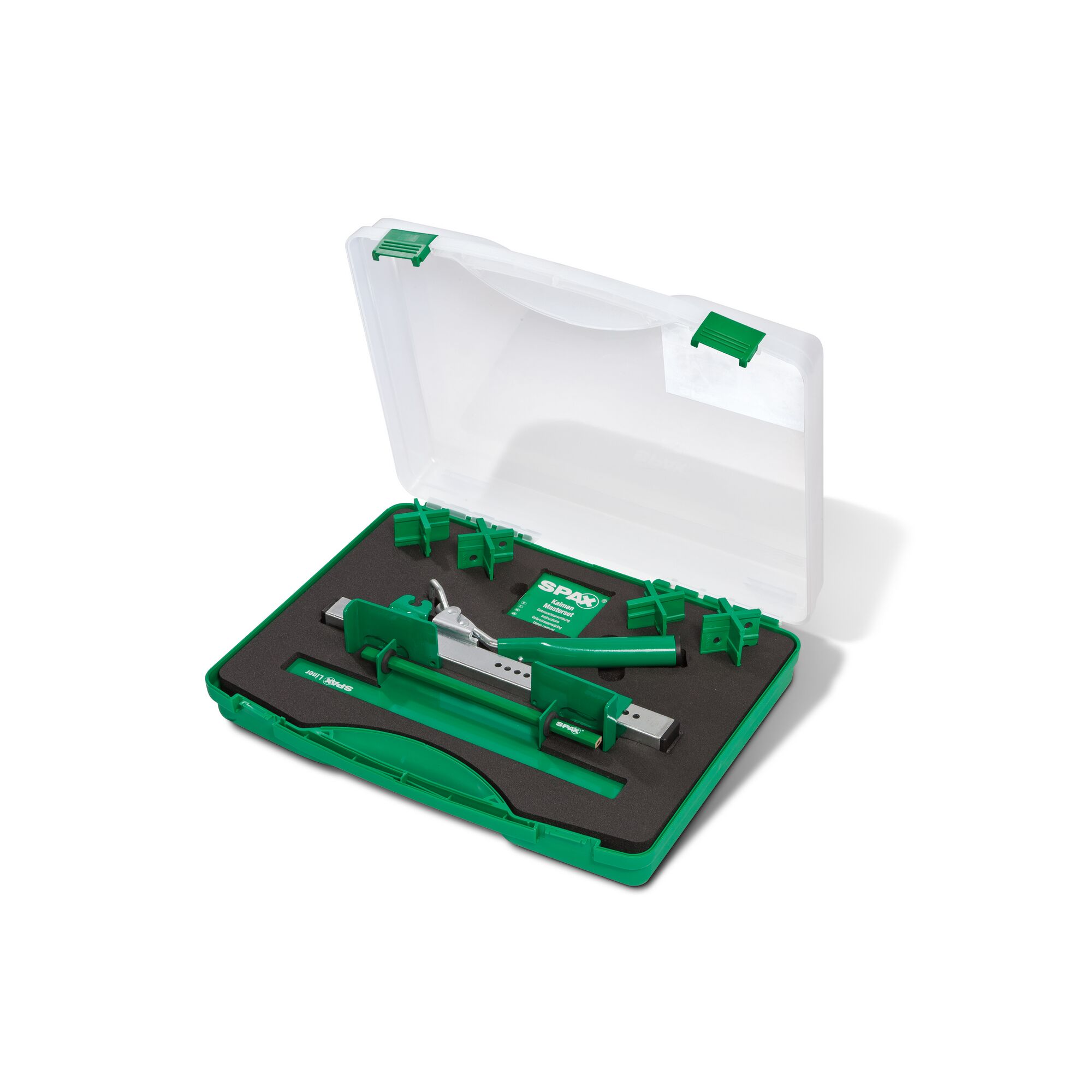 SPAX Kaiman Masterset in geöffneter Kunststoffbox