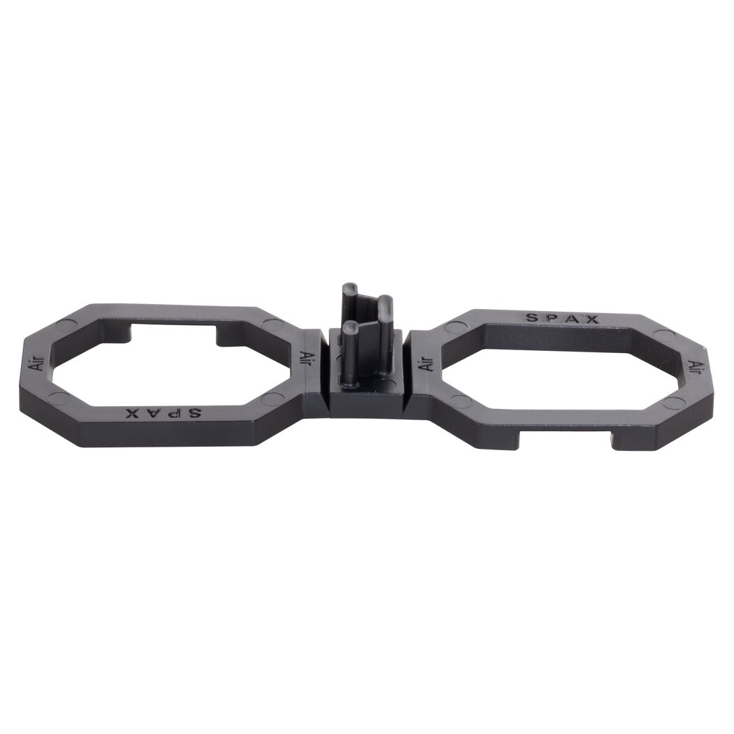 Schwarzer SPAX AIR Abstandhalter 6,5 mm