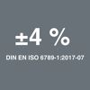 DIN EN ISO 6789-1:2017-07 ±4%