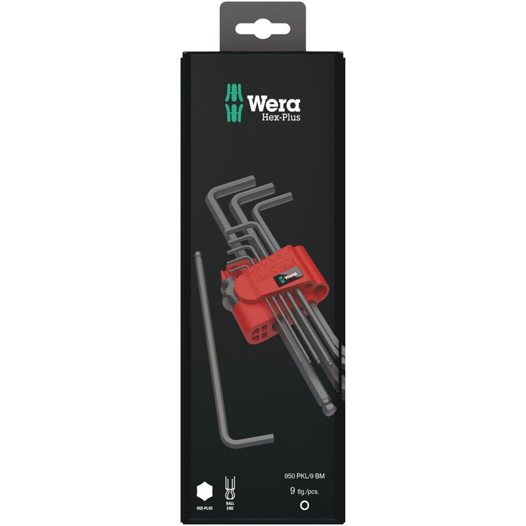 Wera Hex-Plus Winkelschlüsselsatz, 9-teilig