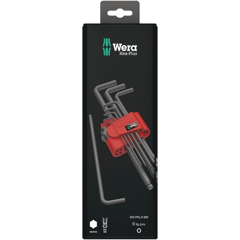 Wera Hex-Plus Winkelschlüsselsatz, 9-teilig