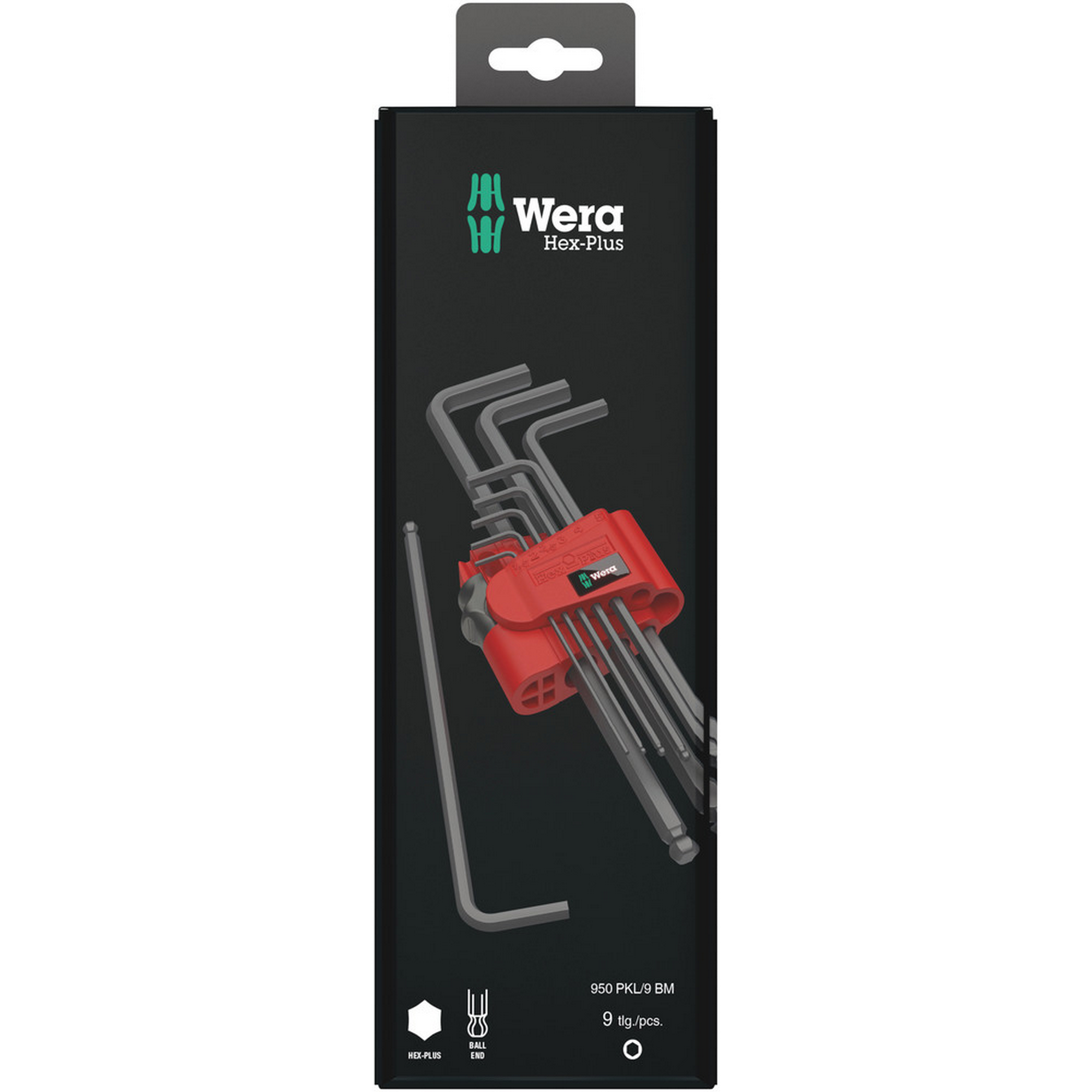 Wera Winkelschlüssel-Set ‚950/9 Hex-Plus‘ SW 9-teilig