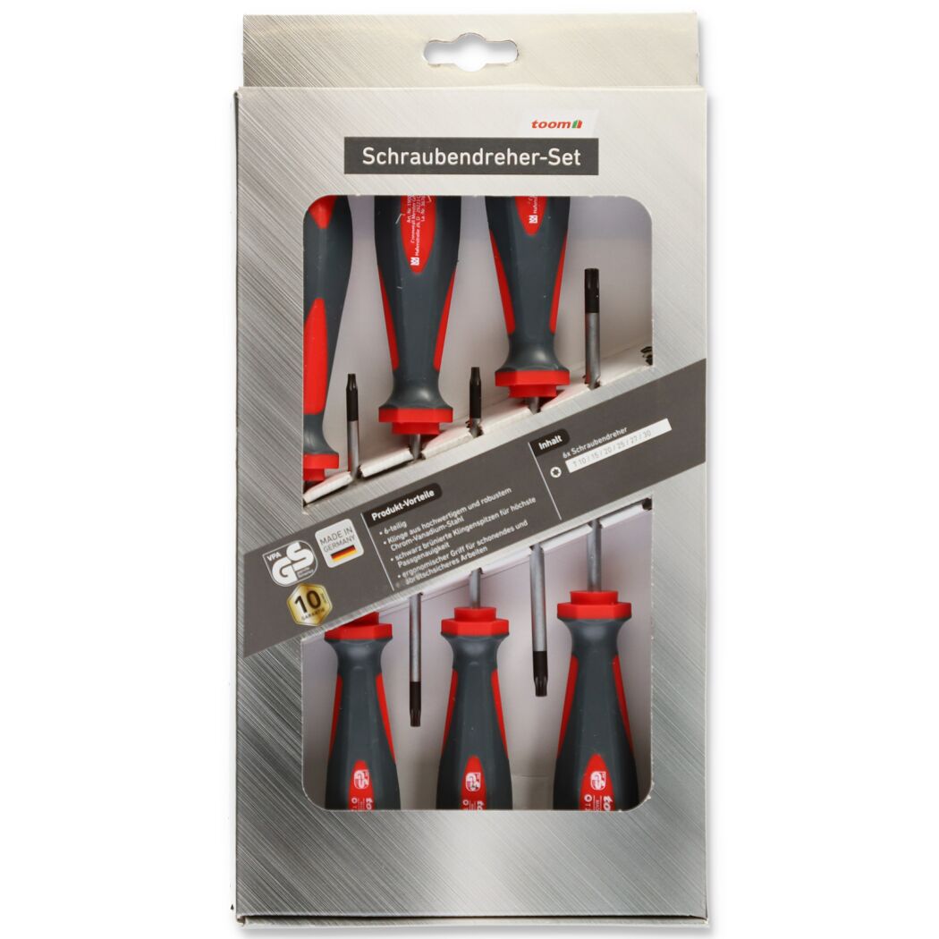 Sechsteiliges Schraubendreher-Set von toom